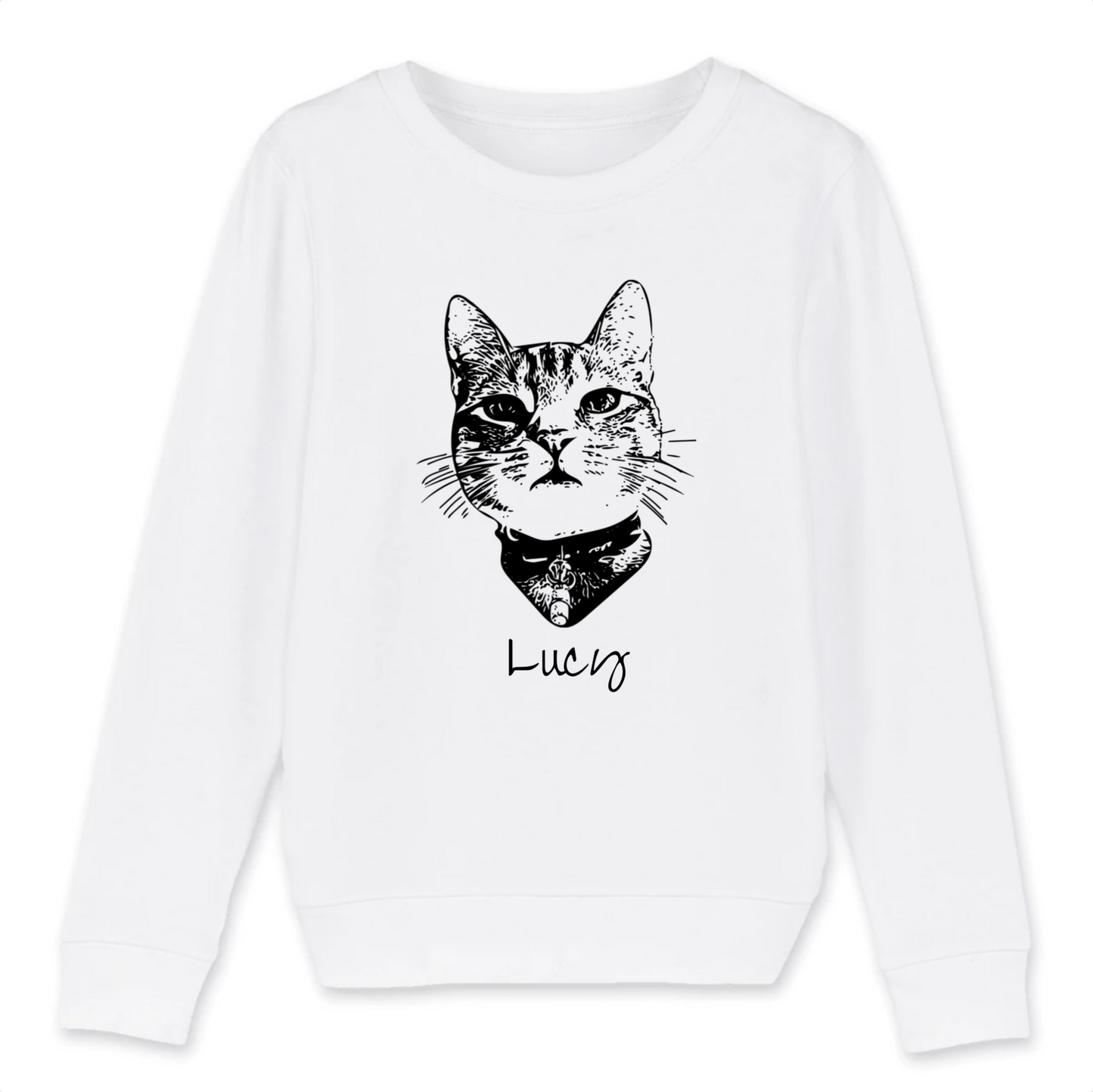 custom pet portrait on eco friendly products. Fashion for petlovers, unique to your individual pet. Sustainable, organic cotton, certified. Elmojis turns your pet into sketched portraits. Whether you choose a unisex or kids T-shirt or sweatshirt, a mug, tote, pouch or waterbottle - these pet portraits are more than just an emoji.