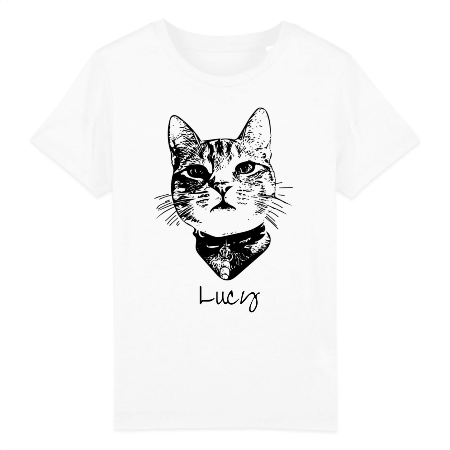 custom pet portrait on eco friendly products. Fashion for petlovers, unique to your individual pet. Sustainable, organic cotton, certified. Elmojis turns your pet into sketched portraits.