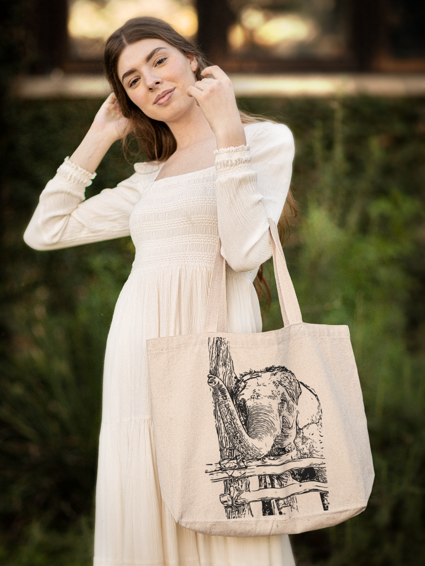 Take me places custom pet portrait Tote shopper bag