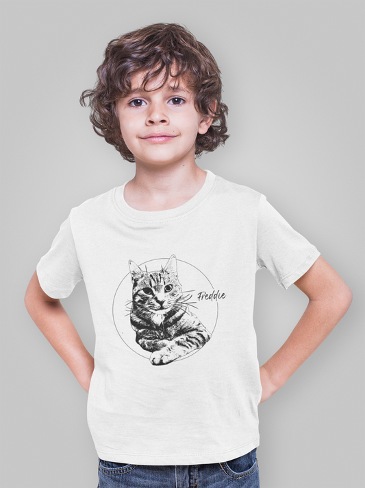 Besties custom pet portrait Kids T-shirt